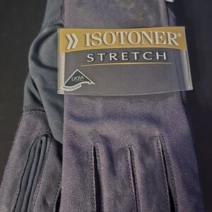Isotoner Men's Stretch Gloves - Dark Gray